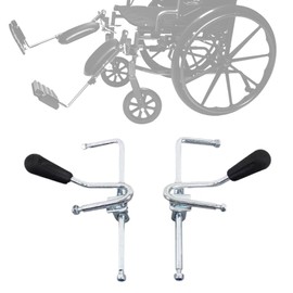 Wheelchair Leg Support, Raising Lifter, Footrests, Replacement Accessories, Fits Most Manual Wheelchairs (2 Pack)