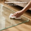 Yuzeyurun Tempered Glass Chair Mat, 46" x 36" Glass Office
