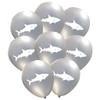 Shark Latex Balloons (16 pcs) by Nerdy Words for Under