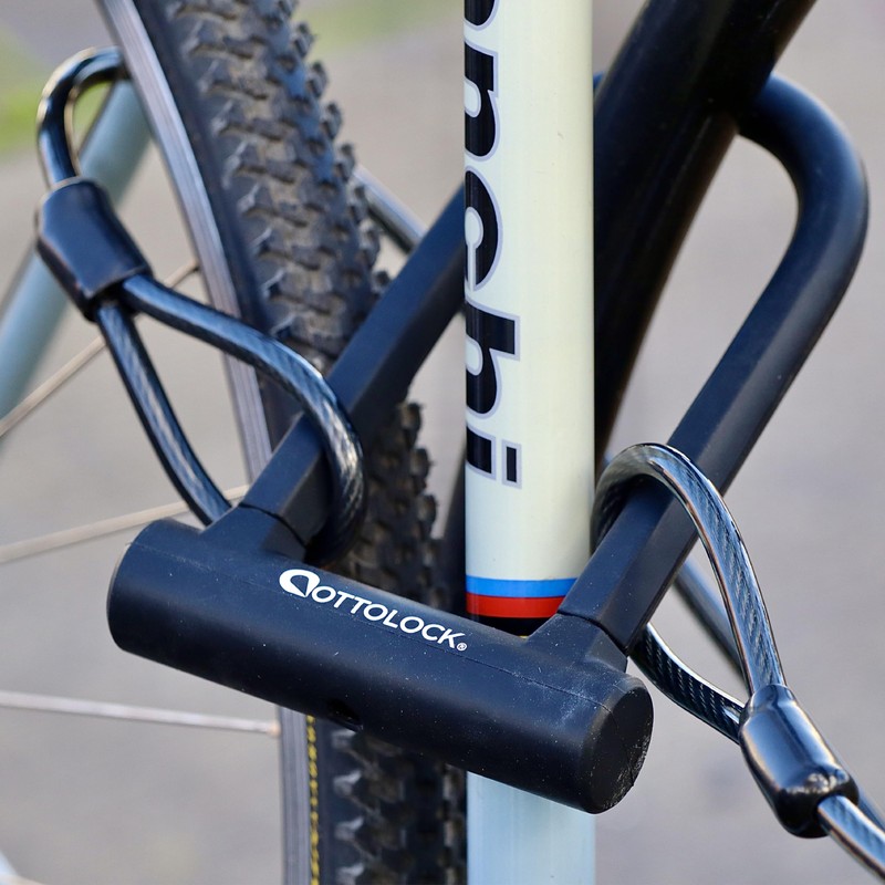 OTTOLOCK Sidekick Compact U-Lock and Cable Bundle - Heavy Duty