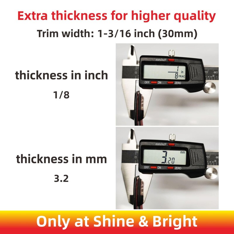 16Ft Chrome Silver Extra Thick Auto Molding Trim Universal Bumper