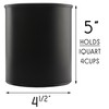 Black Plastic Paint Cans (3-Pack); Quart Size Cans for Paints