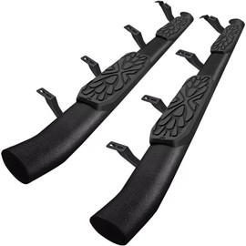 OTHOWE 3.5 Inches Oval Tube Step Bar Running Boards Compatible with 2024 Tacoma Double Cab with 4 Full-Size Doors. Tacoma Step Bars and Carbon Steel Side Steps Step Rails.