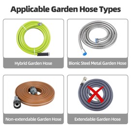 YESTAR Water Hose Reel Cart, Holds 65-100 Ft of 5/8 Inch Hose, Wall Mounted Garden Hose Cart, Portable Hose Reel for Convenient Storage and Watering