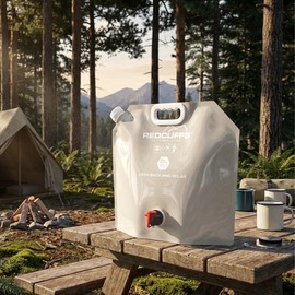 Tool & Tree Tanica per acqua pieghevole, 8 l, con pratico rubinetto di scarico e riempimento, maniglia robusta e materiale senza BPA, perfetta per campeggio, escursioni, attività all'aperto, viaggi e