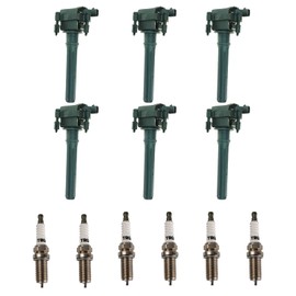 TRQ TRQ Ignition Kit Ignition Coil Spark Plugs Compatible with 2005 Chrysler 300 1998-2004 Concorde 2001-2005 Sebring Dodge Intrepid Magnum Stratus