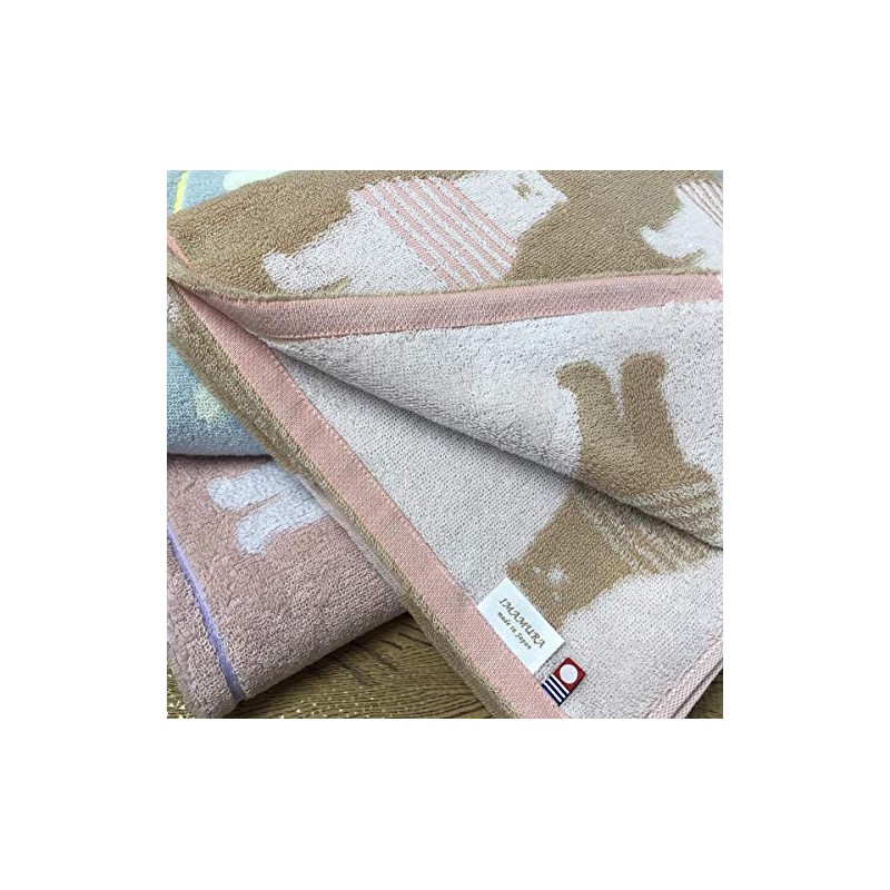 Imabari Towel Gift Set Face Towel 1 Piece Border Bear