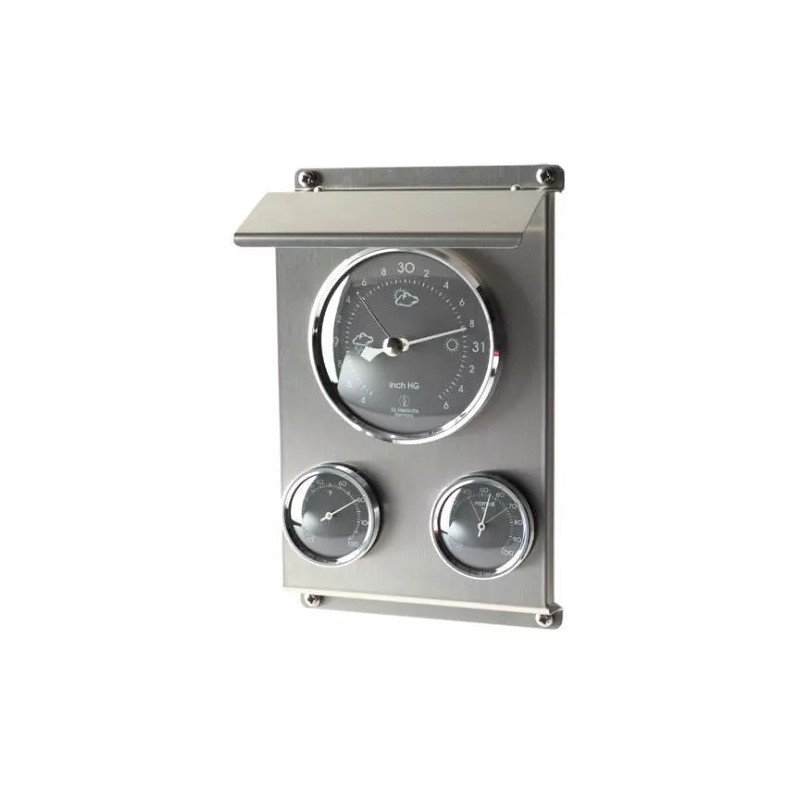 Hokco Weather Station Barometer Thermometer Hygrometer Stainless Steel