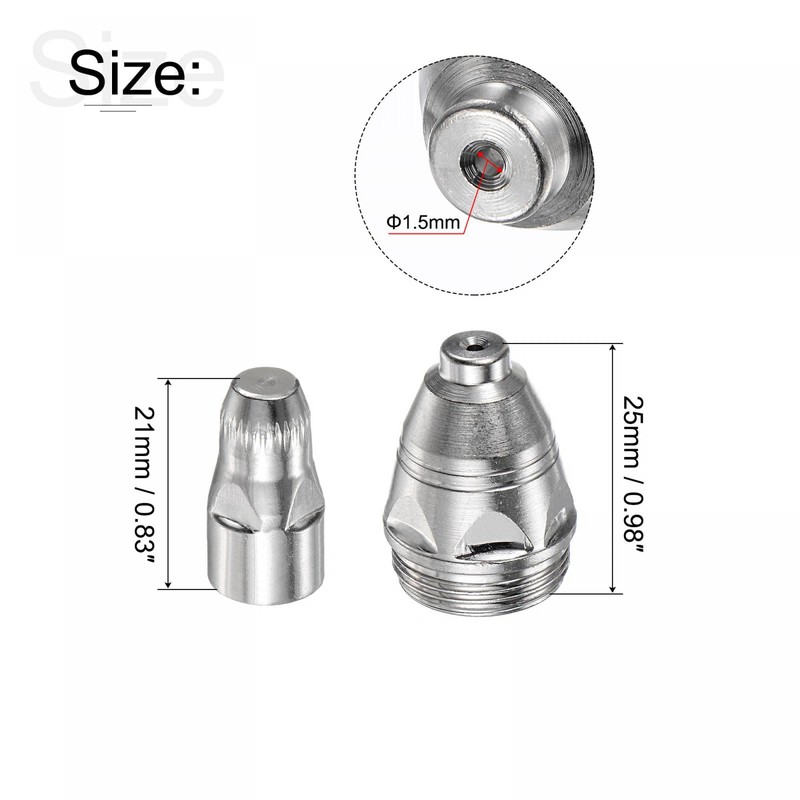 sourcing map 1.5mm P80 Electrode Plasma Cutting Consumable Cutter Torch