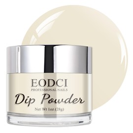 EODCI 1 Oz/28g Beige Dip Powder, Neutral Nail Dipping Powder for Long-lasting 28 Days+ Dip Nail Art French Manicure Nail Starter & Professional Home DIY Salon Use, No Needed Nail Lamp Curing