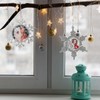 MAGICLULU 6 Pcs Snowflake Frame Pendant Nativity Decor Mini Xmas