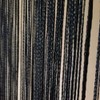 Rink Terre Himeno Noren Black String Curtain Room Divider (100cm,