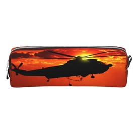 HAOSOFT Pencil Case City Police Car Pencil Case for Boys Girls Large School Supplies Pencil Case School Pencil Case for School, helicopter plane, Airplane-inspired, simple, fashionable