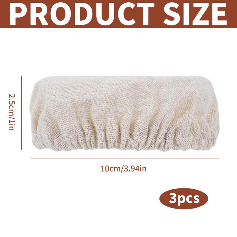 Wjelet 3PCS Sourdough Bread Starter Jar Cloth Covers, Fabric Bowl