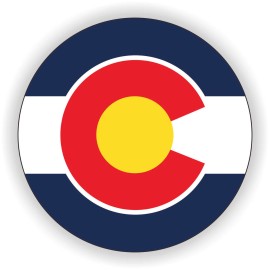 Unbranded/Generic 3pk - Colorado Sun Logo Hard Hat Stickers Welding Helmet Decal Mountains 2-inch