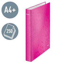 Leitz Ring Binder A4 2R 25 cm Metallic Pink