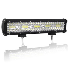 AUXTINGS 15 inch 38cm 300W Led Light Bar 12V 24V LED Pod Triple Row Spot Flood Off Road Waterproof LED Cubes Rocks Lights for ATV UTV SUV Offroad Vehicles 4x4 Truck Tractor