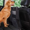 Wellbro Dog Car Backseat Barrier, Padded and Durable Nylon Net