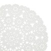 Juvale Round Medallion Doilies (12 in, White Lace Paper, 200
