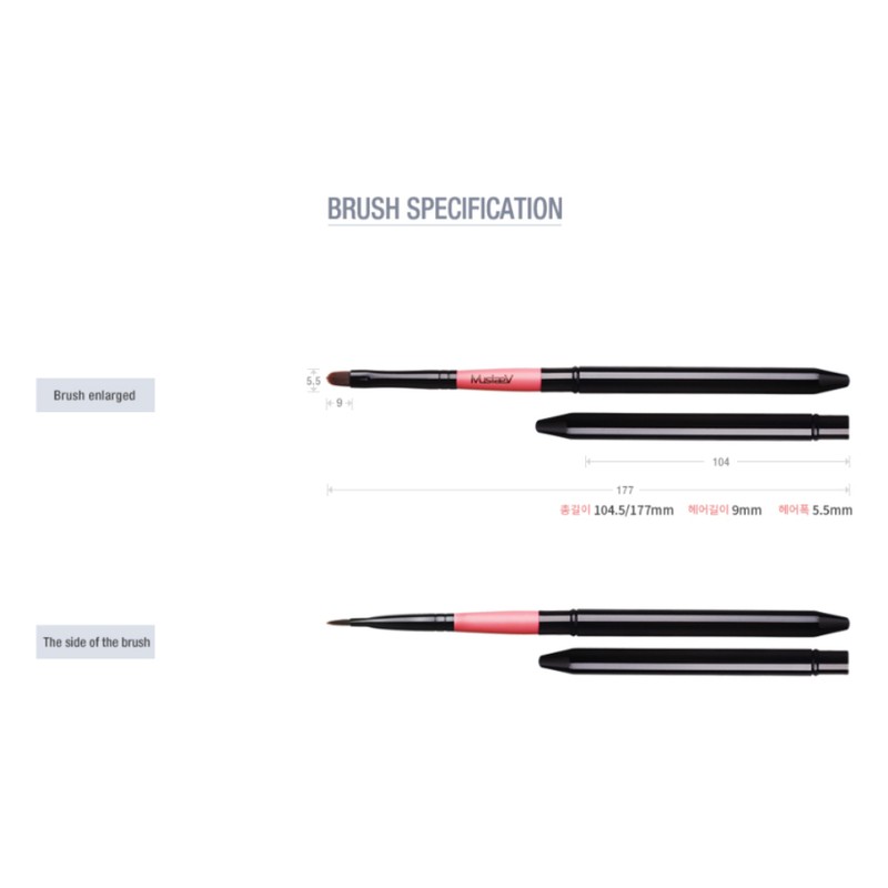 Mustaev Easy Portable Lip Line Concealer Brush So Pink BNS