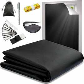 Kristio Cortinas Opacas Portátiles, Cortinas Opacas con Aislamiento Térmico, Cortinas Opacas sin Taladro para Dormitorio, Cuarto de Niños, Caravana, Viaje, Cortinas Recortables DIY (145 * 300cm)