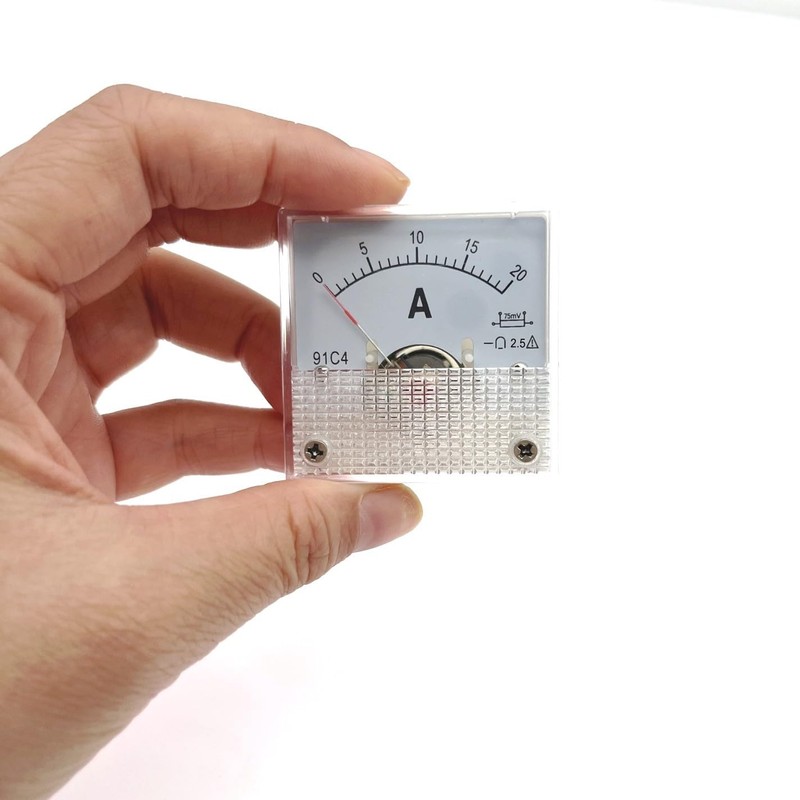 JZK 20A Ammeter Panel Meter - Analogue Current Meter DC