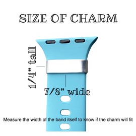 Epilepsy Medical Alert Watch Charm, Hand Stamped Tags for Smart Watch, Made of Lightweight Aluminum, Charm Only - Band Not Included