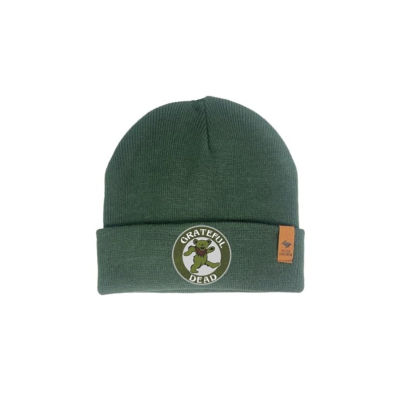 Peter Grimm Grateful Dead Beanie Hat, Unisex (Hunter Green)