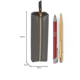 XIANFANG PU Leather Organizer Bag: Stylish Zippered Cosmetic and Office Accessory Case for Women and Men - Perfect for Handbag and Travel