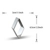 WJSYSHOP Rhombus Diamond Shape Cookie Cutter