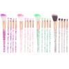 YBEATY 20 Pcs Glitter Crystal Makeup Brush Set Bling Concealer
