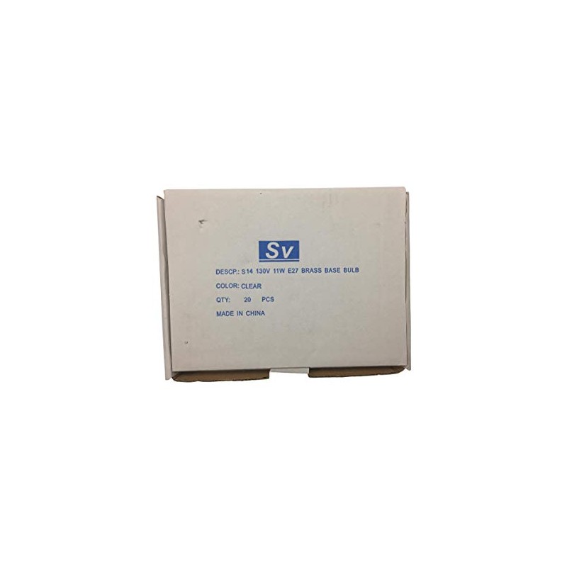 Sival - 11S14 Sign Light Bulb (S14), 11 Watts, Clear,