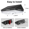 Ellasay Solar Fence Lights Outdoor: 10 Lighting Modes with RGB