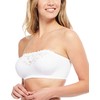 Carole Martin Women's Strapless Comfort Bra White 38
