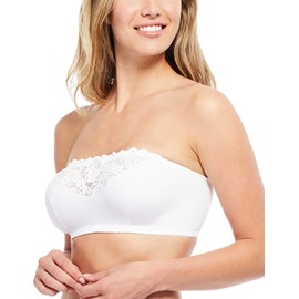 Carole Martin Women's Strapless Comfort Bra White 38