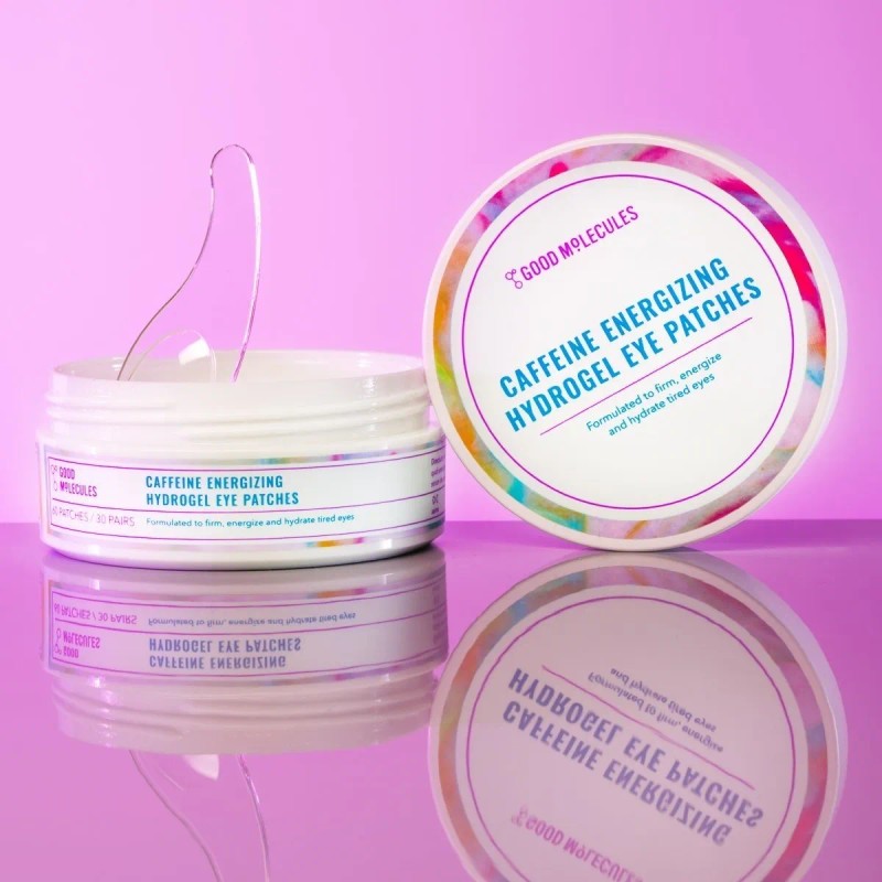 Parches Hidrogel Cafeína Good Molecules Contorno Ojos Energizantes
