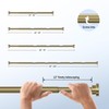 Mcrbeay Shower Curtain Rod, 1" Diameter Heavy Duty Tension Shower