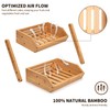 Merysen 2 Tier Fruit Basket For Kitchen- Bamboo Fruit and