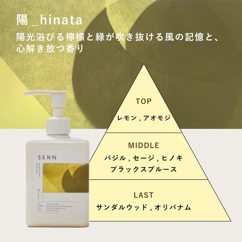 SENN Hand Soap (Yang_hinata) 8.5 fl oz (250 ml), Moisturizing,