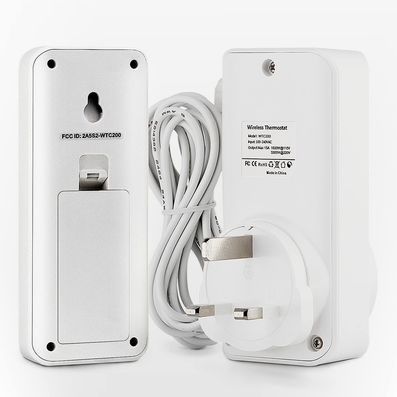DIGITEN WTC200 Plug in Thermostat Wireless Thermostat Greenhouse Thermostat Remote