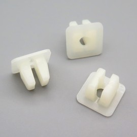 VVO Fasteners- White Plastic Underbody Shields & Insulation Panel Fastener Clips for Honda CR-V, (Pack of 10)