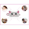 Artiwoods Cat Plush Comfortable Sleep Eye Mask (White Persian Cat)