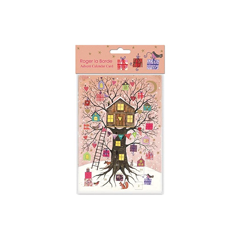 Roger la Borde Treehouse Holiday Advent Card