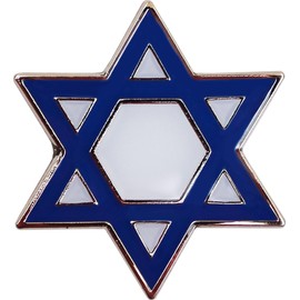 Israel - Star of David Silver Metal Lapel Pin