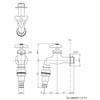 TOTO T28AUH20 Single Faucet (Lateral Faucet) for General and Cold