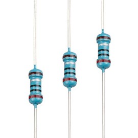 EDGELEC 100pcs 2 ohm Resistor 1/4w (0.25 Watt) ±1% Tolerance Metal Film Fixed Resistor, Multiple Values of Resistance Optional