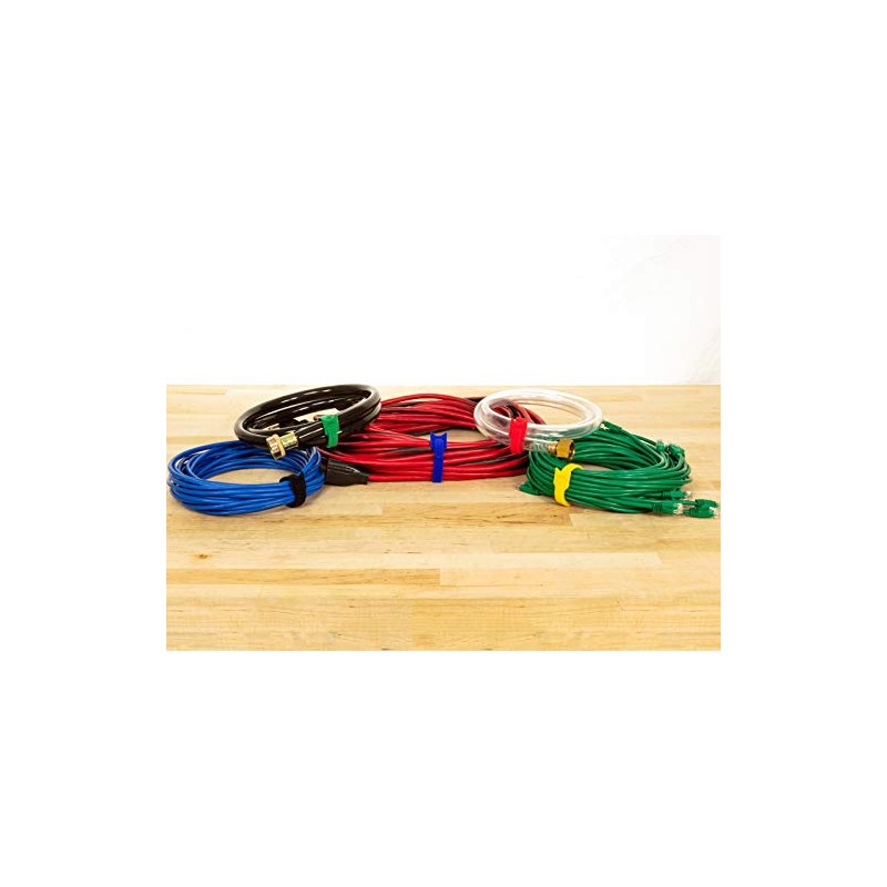 6 Inch Black Hook and Loop Cable Tie Roll -