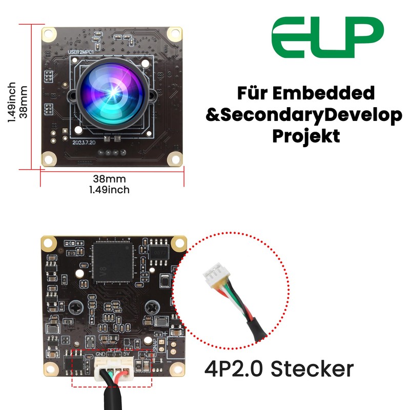 G 1080P 120fps USB Camera Module for Computer 12MP Lightburn
