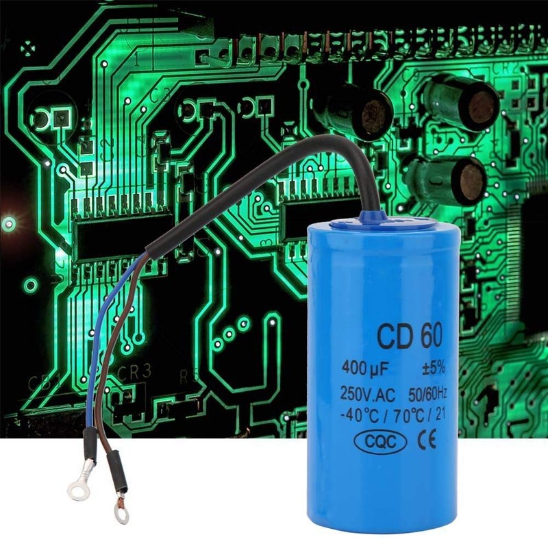 CD60 Capacitor 250VAC 400uf, Metallized Polypropylene Film Engine Start Capacitor,