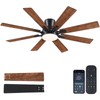 Mpayel Ceiling Fans with Lights, 52 Inch Low Profile Flush